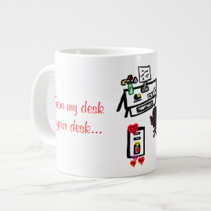 Caneca De Café Grande Meu Namorados Copia Nome Personalizar