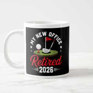 Caneca De Café Grande Meu Novo Escritório Aposentado 2026 Aposentadoria