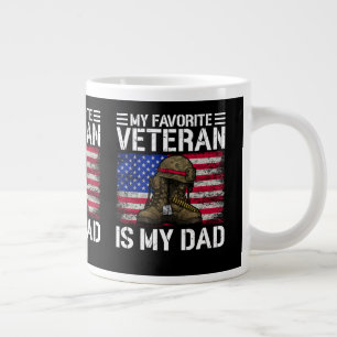 Caneca De Café Grande Meu Pai É Meu Veterano Militar Favorito Presente