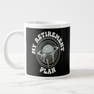 Caneca De Café Grande Meu Plano de Aposentadoria Golfe Aposentadoria Gol