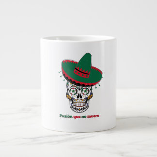 Caneca De Café Grande Mexico Soccer Skull 2026 - Pasión Que No Muere Foo