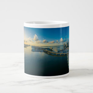 Caneca De Café Grande Miami Estados Unidos Panorâmico Circular
