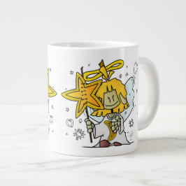 Caneca De Café Grande Micol - der fröhliche Sternenengel Lendenkissen