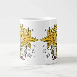 Caneca De Café Grande Micol - der fröhliche Sternenengel Lendenkissen