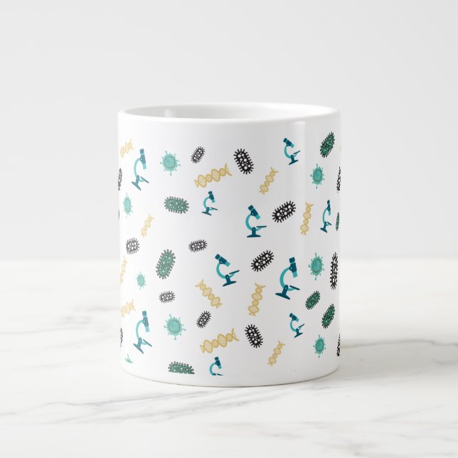 Caneca De Café Grande Microbiologia (Frente)