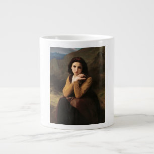 Caneca De Café Grande Mignon Innocence of Adolescent Girl, Bouguereau