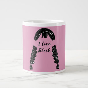 Caneca De Café Grande Mikitiez vintage gótica halloween negra sexta feir