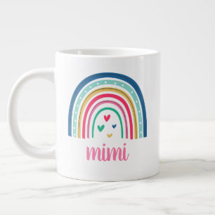 Caneca De Café Grande Mimi Arco-Íris