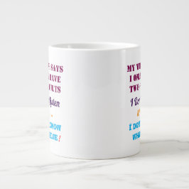 Caneca De Café Grande Minha Esposa e Meus Erros