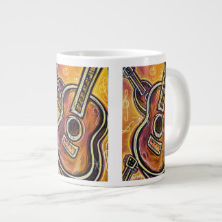 Caneca De Café Grande Minha Mug Ukulele Jumbo China