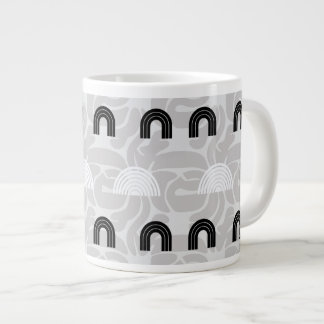 Caneca De Café Grande Minimalist Mixed Boho Arches