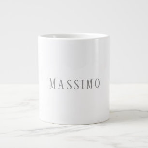 Caneca De Café Grande Minimalista Elegante Clássico Profissional Simples