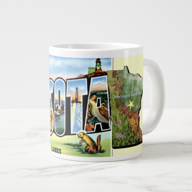 Caneca De Café Grande Minnesota Jumble Mug (Frente Esquerda)