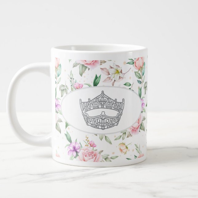 Caneca De Café Grande Miss América Pageant Crown Jumbo Mug (Esquerda)