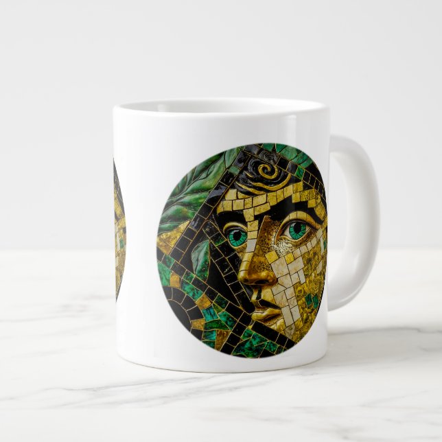 Caneca De Café Grande Mistério grego antigo Jumbo Mug (Frente Esquerda)