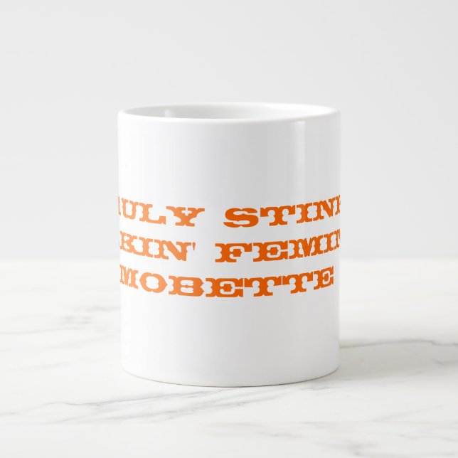 Caneca De Café Grande Mobette Mug sem regras (Frente)