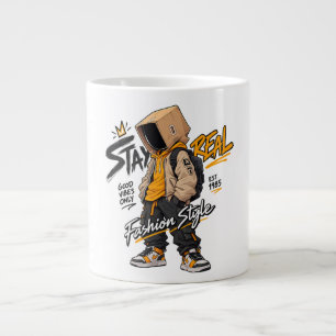Caneca De Café Grande Moda Urbana Streetwear Personagem – Grafite Legal