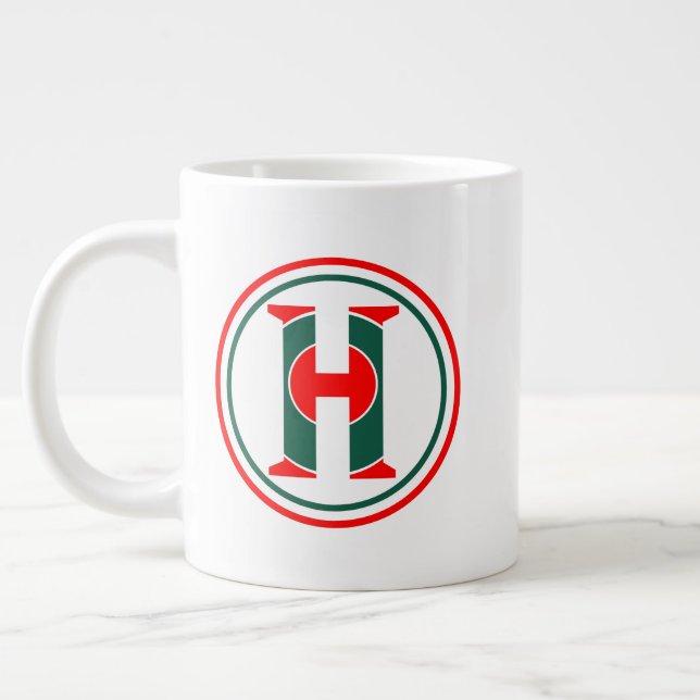 Caneca De Café Grande Modern H Letter Logo  (Esquerda)