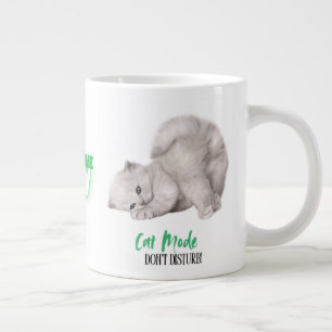 Caneca De Café Grande Modo Cat - Não perturbe, é hora do café agora