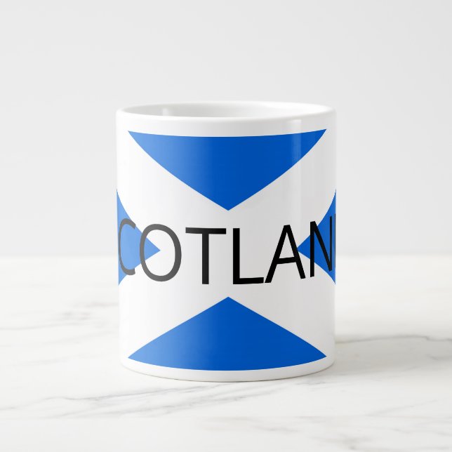 Caneca De Café Grande Mogcnt Scottish Flag (Frente)