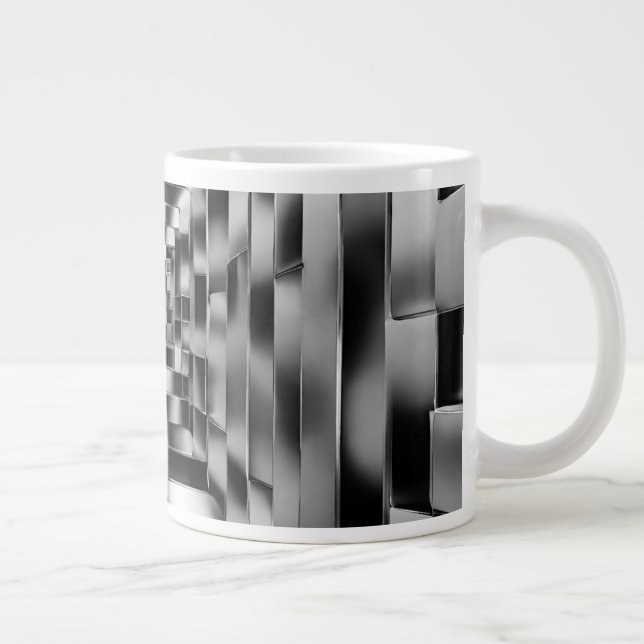 Caneca De Café Grande mok met optical illusion (Direita)