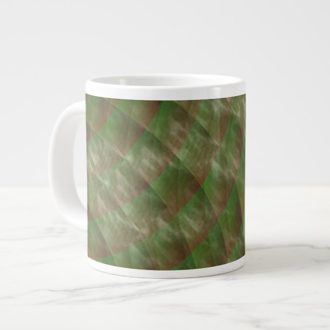 Caneca De Café Grande Moldy Interference de Kenneth Yoncich (Frente Esquerda)