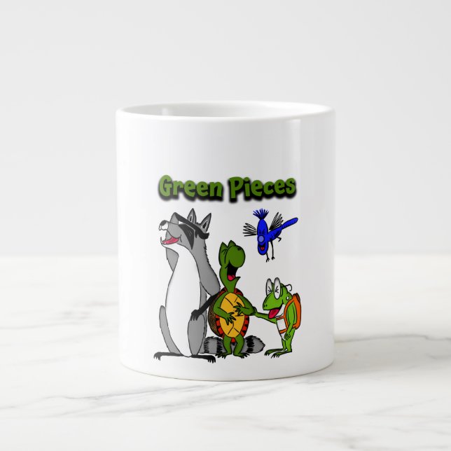 Caneca De Café Grande Molho Verde Jumbo 20 oz (Frente)