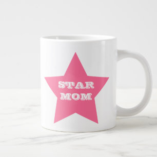 Caneca De Café Grande MOM de Dia de as mães STAR  Jumbo Mug De Estrela 