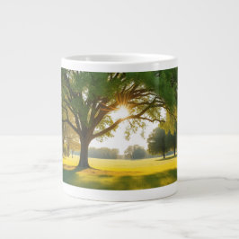 Caneca De Café Grande Momento de Silêncio com uma Grande Árvore