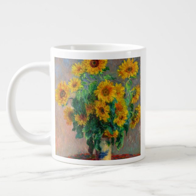 Caneca De Café Grande Monet Sunflower (Esquerda)