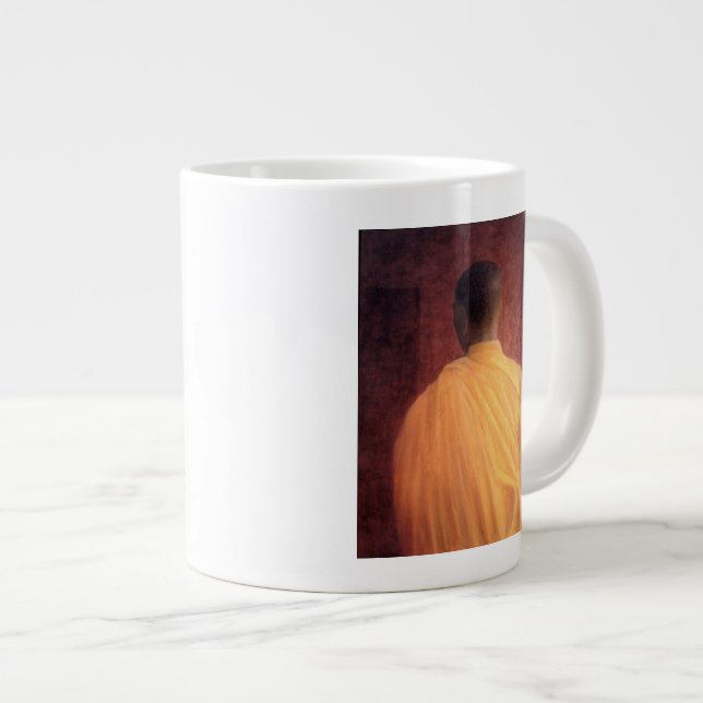 Caneca De Café Grande Monge budista 2005 (Frente Esquerda)