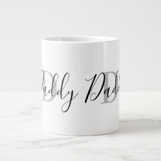 Caneca De Café Grande Monograma de Papai Cinza