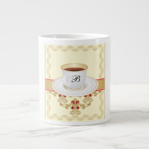Caneca De Café Grande Monograma Europeu - Taça de Café B