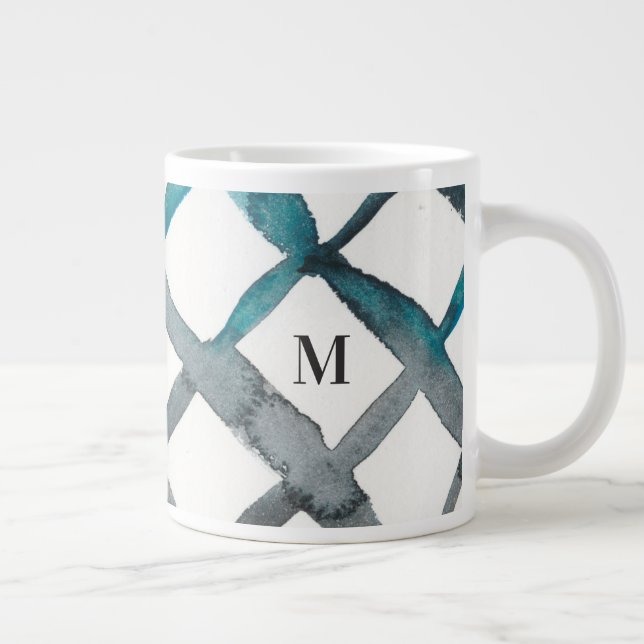 Caneca De Café Grande Monograma | La Mer VI (Direita)