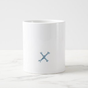 Caneca De Café Grande Monograma - letra X