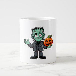 Caneca De Café Grande Monstro bonitinho de desenho do Frankenstein