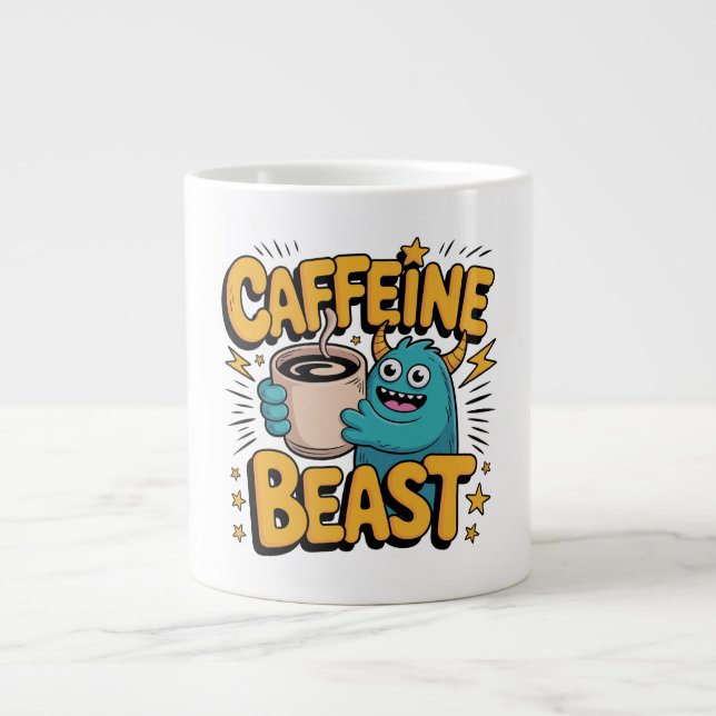 Caneca De Café Grande Monstro do Café (Frente)