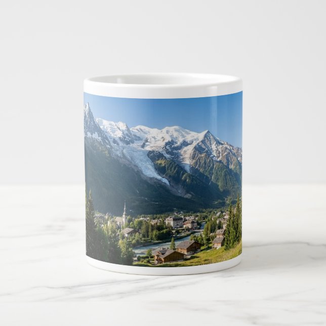 Caneca De Café Grande Mont Blanc French Alps Chamonix Custom (Frente)