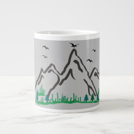 Caneca De Café Grande Montanhas