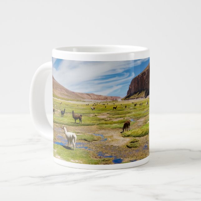 Caneca De Café Grande Montanhas | Andes bolivianos (Frente Esquerda)