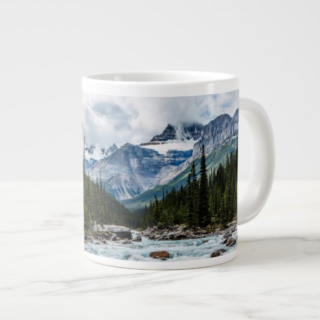 Caneca De Café Grande Montanhas | Banff National Park Alberta, Canadá (Frente Esquerda)