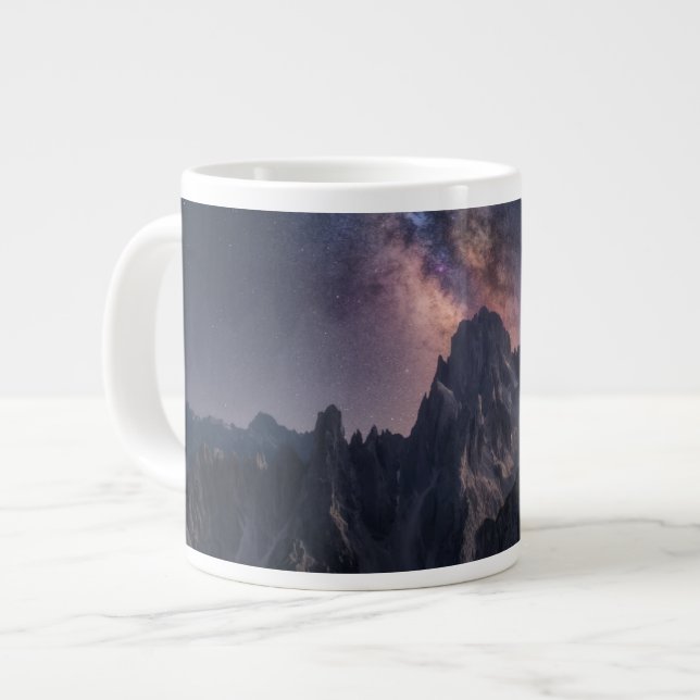 Caneca De Café Grande Montanhas | Dolomites Mountain, Itália (Frente Esquerda)