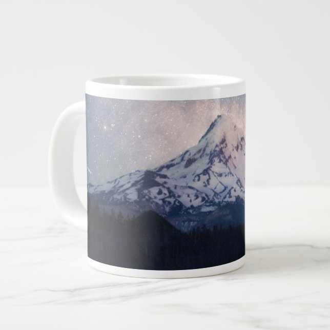 Caneca De Café Grande Montanhas | Mt. Hood Portland, Oregon (Frente Esquerda)