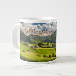 Caneca De Café Grande Montanhas   Vale do Funes, Dolomites, Itália
