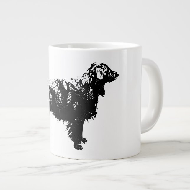 Caneca De Café Grande Moonlit Gate Guardian (Frente Esquerda)