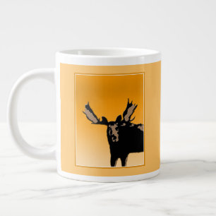 Caneca De Café Grande Moose no Sunset - Arte Original da Vida Selvagem