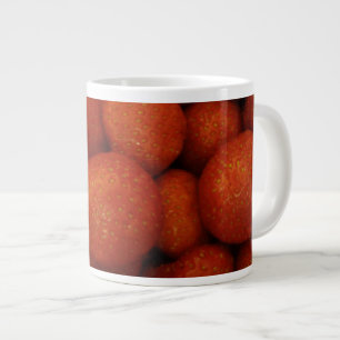 Caneca De Café Grande Morangos Suculentos