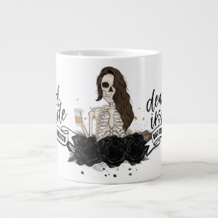 Caneca De Café Grande Morto Mas Cafeinado