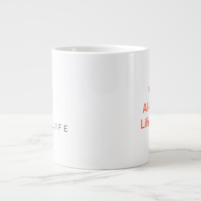 Caneca De Café Grande Mosaico Life Jumbo Mug (Frente)