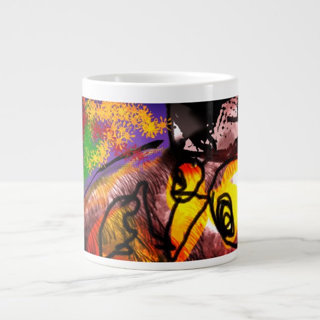 Caneca De Café Grande Mosca de outono (Frente)